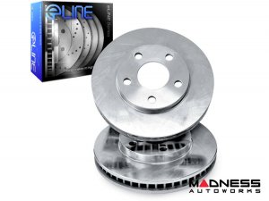 Jaguar F-TYPE Brake Rotors (2) - Front - R1 Concepts - eLINE - OEM - 2.0L